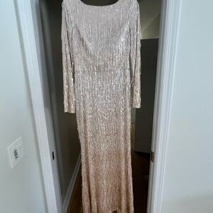 Eliza J Gold and Silver Sequin Dress